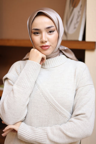 Silk Home Düz Micro Saten Eşarp 28012-10