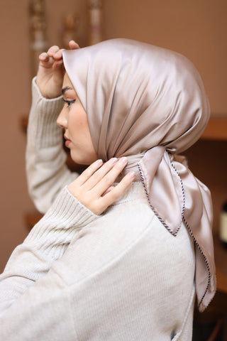 Silk Home Düz Micro Saten Eşarp 28012-10