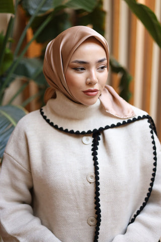 Silk Home Düz Micro Saten Eşarp 28012-09
