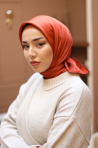 Silk Home Düz Micro Saten Eşarp 28012-13