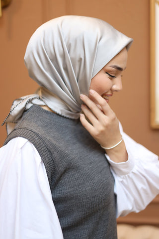 Silk Home Düz Micro Saten Eşarp 28012-04