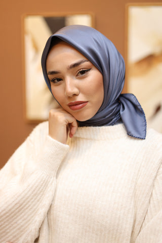 Silk Home Düz Micro Saten Eşarp 28012-07