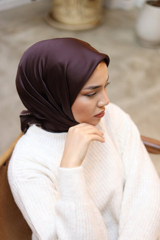 Silk Home Düz Micro Saten Eşarp 28012-08