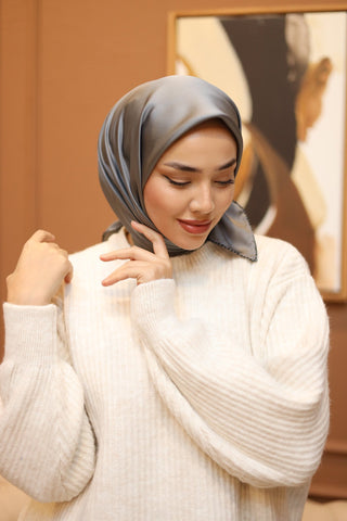 Silk Home Düz Micro Saten Eşarp 28012-03