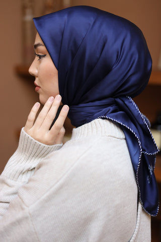 Silk Home Düz Micro Saten Eşarp 28012-05