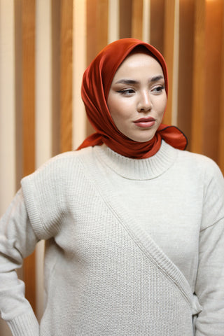 Silk Home Düz Micro Saten Eşarp 28013-13