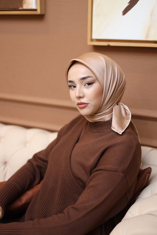 Silk Home Düz Micro Saten Eşarp 28013-09