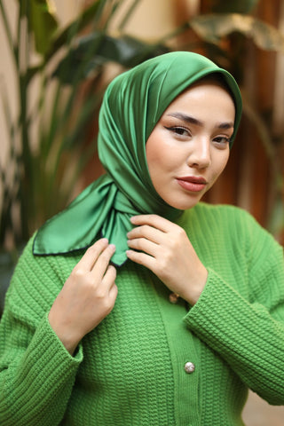 Silk Home Düz Micro Saten Eşarp 28013-14