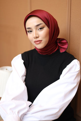 Silk Home Düz Micro Saten Eşarp 28013-12
