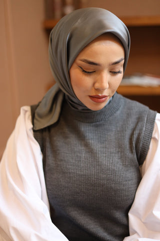 Silk Home Düz Micro Saten Eşarp 28013-03