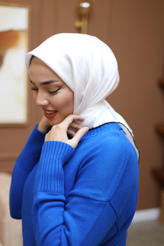 Silk Home Düz Micro Saten Eşarp 28013-01