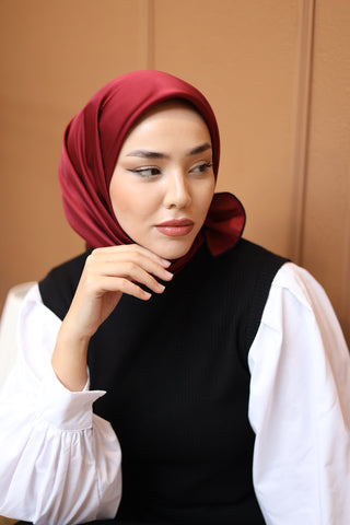 Silk Home Düz Micro Saten Eşarp 28013-12
