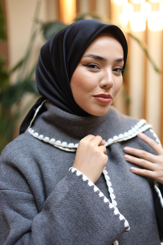 Silk Home Düz Micro Saten Eşarp 28013-02