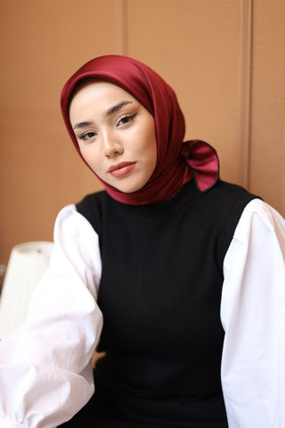 Silk Home Düz Micro Saten Eşarp 28013-12