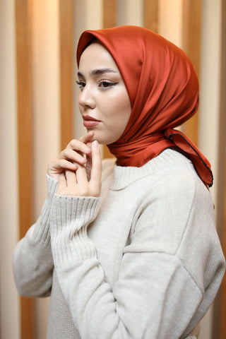 Silk Home Düz Micro Saten Eşarp 28013-13 - Micro Saten Eşarp - | Silk Home