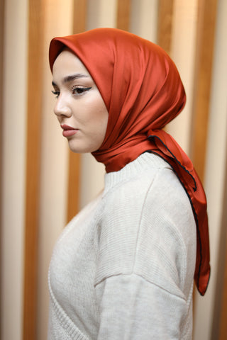 Silk Home Düz Micro Saten Eşarp 28013-13 - Micro Saten Eşarp - | Silk Home