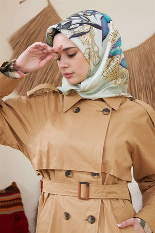 Silk Home Gadget Trench Coat Camel T10015-01
