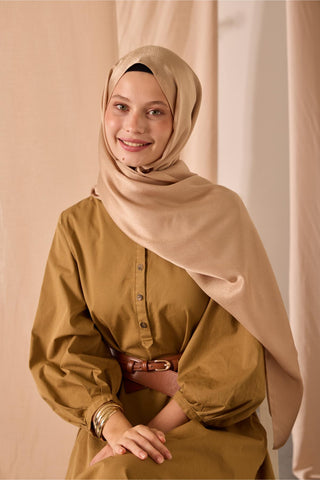 Janjan Shawl, Single-Sided, Honeycomb Pattern, Self-Stringed Texture, Shiny Surface, 75x190 cm.