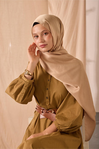 Janjan Shawl, Single-Sided, Honeycomb Pattern, Self-Stringed Texture, Shiny Surface, 75x190 cm.