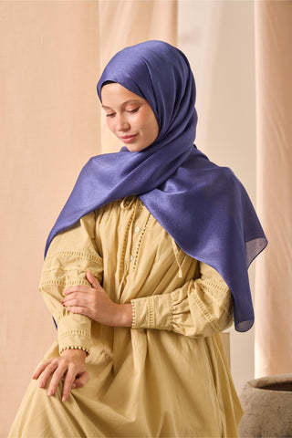 Janjan Şal Tek Taraflı Funda Kendinden Çizgi Dokulu Parlak Yüzeyli 75X190 | Silk Home | 69001-88