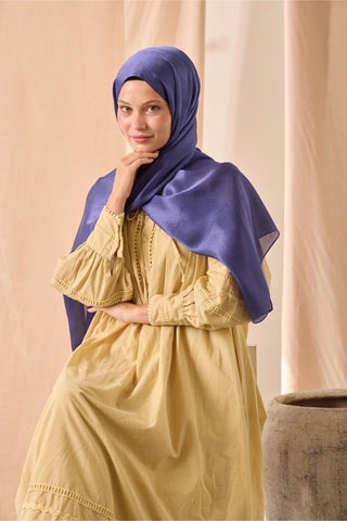 Janjan Şal Tek Taraflı Funda Kendinden Çizgi Dokulu Parlak Yüzeyli 75X190 | Silk Home | 69001-88