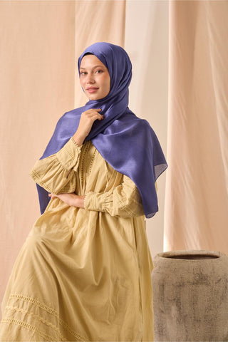 Janjan Şal Tek Taraflı Funda Kendinden Çizgi Dokulu Parlak Yüzeyli 75X190 | Silk Home | 69001-88
