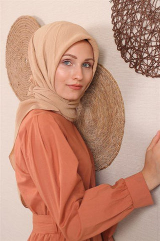 Silk Home Jazz Eşarp Koyu Bej 78001-34 - 463993471203 - | Silk Home