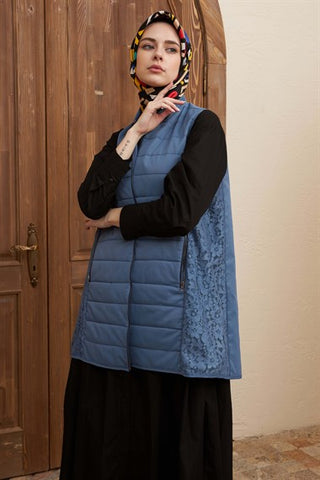 Silk Home Lotus Yelek İndigo L10105-01