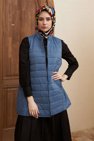 Silk Home Lotus Yelek İndigo L10105-01