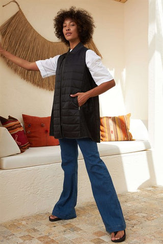 Silk Home Lotus Vest Black L10101-01