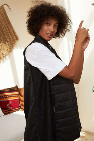 Silk Home Lotus Vest Black L10101-01