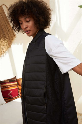 Silk Home Lotus Vest Black L10101-01