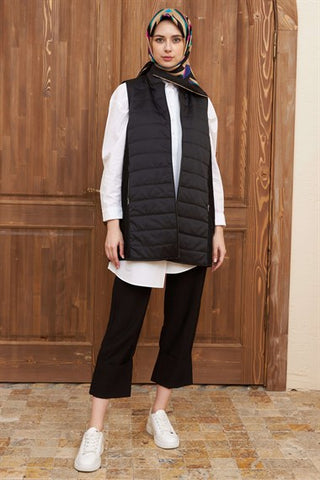 Silk Home Lotus Vest Black L10101-01