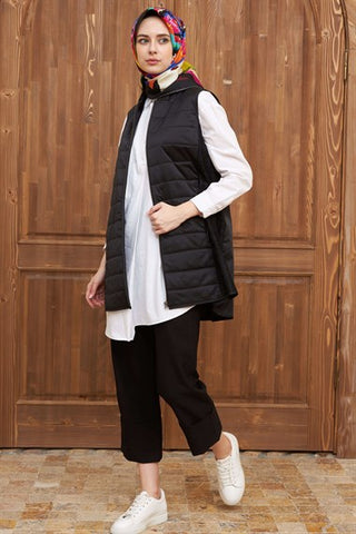 Silk Home Lotus Vest Black L10101-01