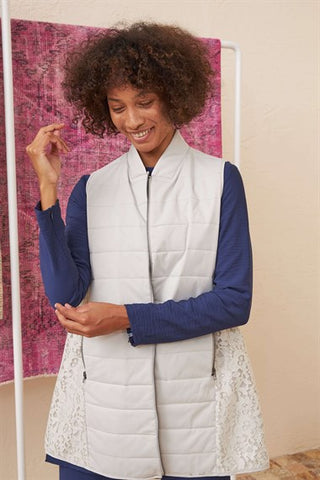 Silk Home Lotus Vest Stone L10102-01