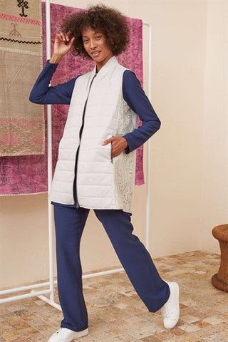 Silk Home Lotus Vest Stone L10102-01