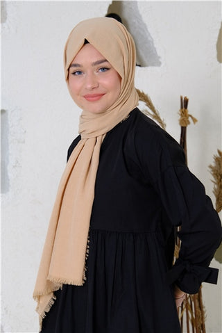 Silk Home Maxi Cotton Scarf Almond 70001-02