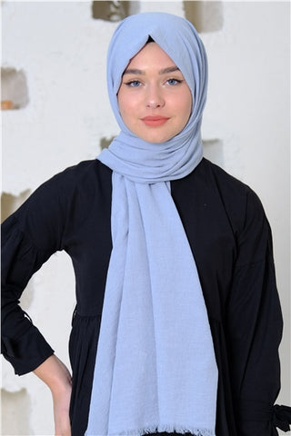 Silk Home Maxi Cotton Scarf Baby Blue 70001-23