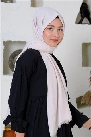 Silk Home Maxi Koton Şal Bej 70001-31