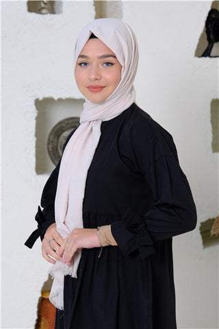 Silk Home Maxi Koton Şal Bej 70001-31