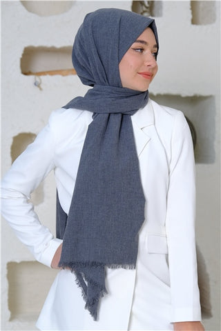 Silk Home Maxi Koton Şal Eflatun 70001-08