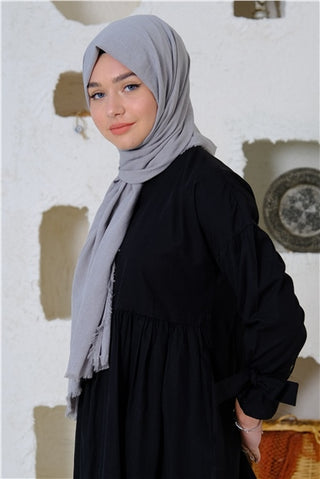 Silk Home Maxi Koton Şal Gri 70001-27