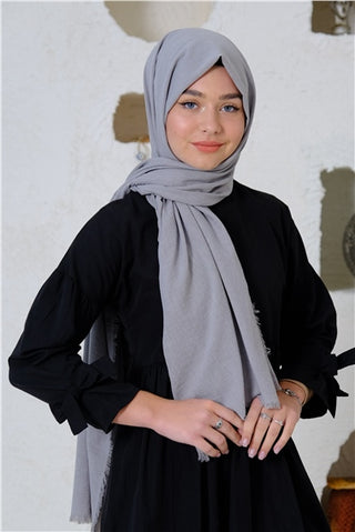 Silk Home Maxi Koton Şal Gri 70001-27