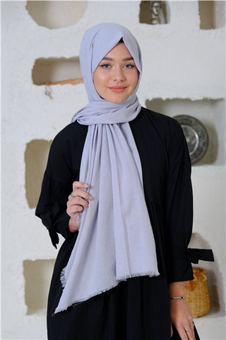 Silk Home Maxi Cotton Scarf Silver 70001-26