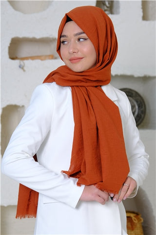 Silk Home Maxi Koton Şal Kiremit 70001-13