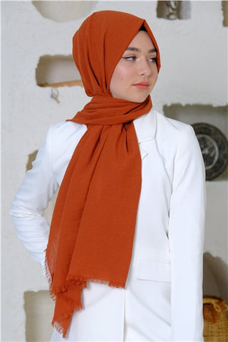 Silk Home Maxi Koton Şal Kiremit 70001-13