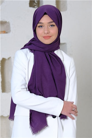 Silk Home Maxi Koton Şal Mor 70001-07