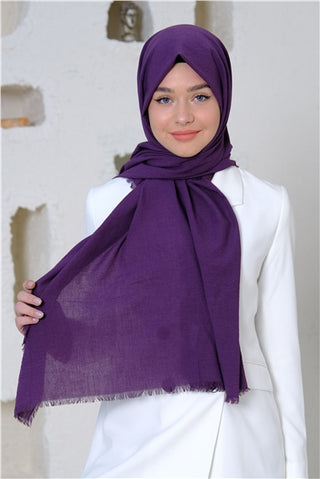 Silk Home Maxi Koton Şal Mor 70001-07