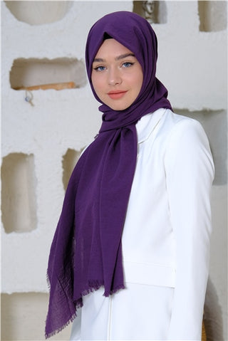 Silk Home Maxi Koton Şal Mor 70001-07