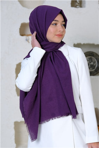 Silk Home Maxi Koton Şal Mor 70001-07